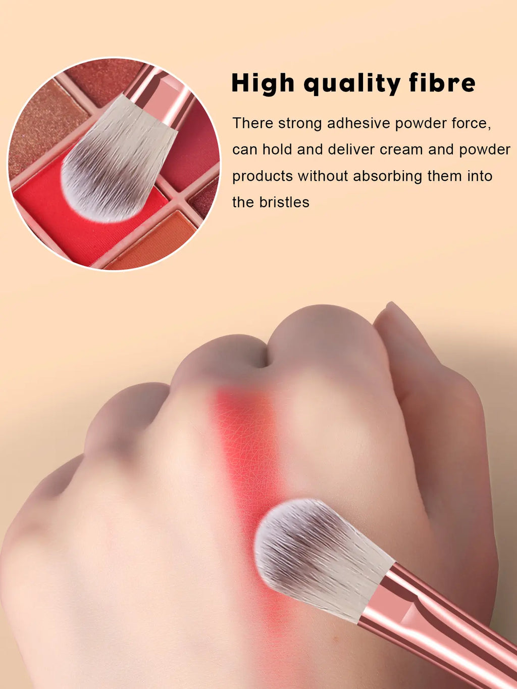 20/25/30-Piece Makeup Brush Set Rose Gold Synthetic Soft Bristles Foundation Powder Concealer Eyeshadow Blush Contour Eyebrow Spoolie Complete Makeup Tools Kit for Beginners Makeup Artists Daily Makeup Application